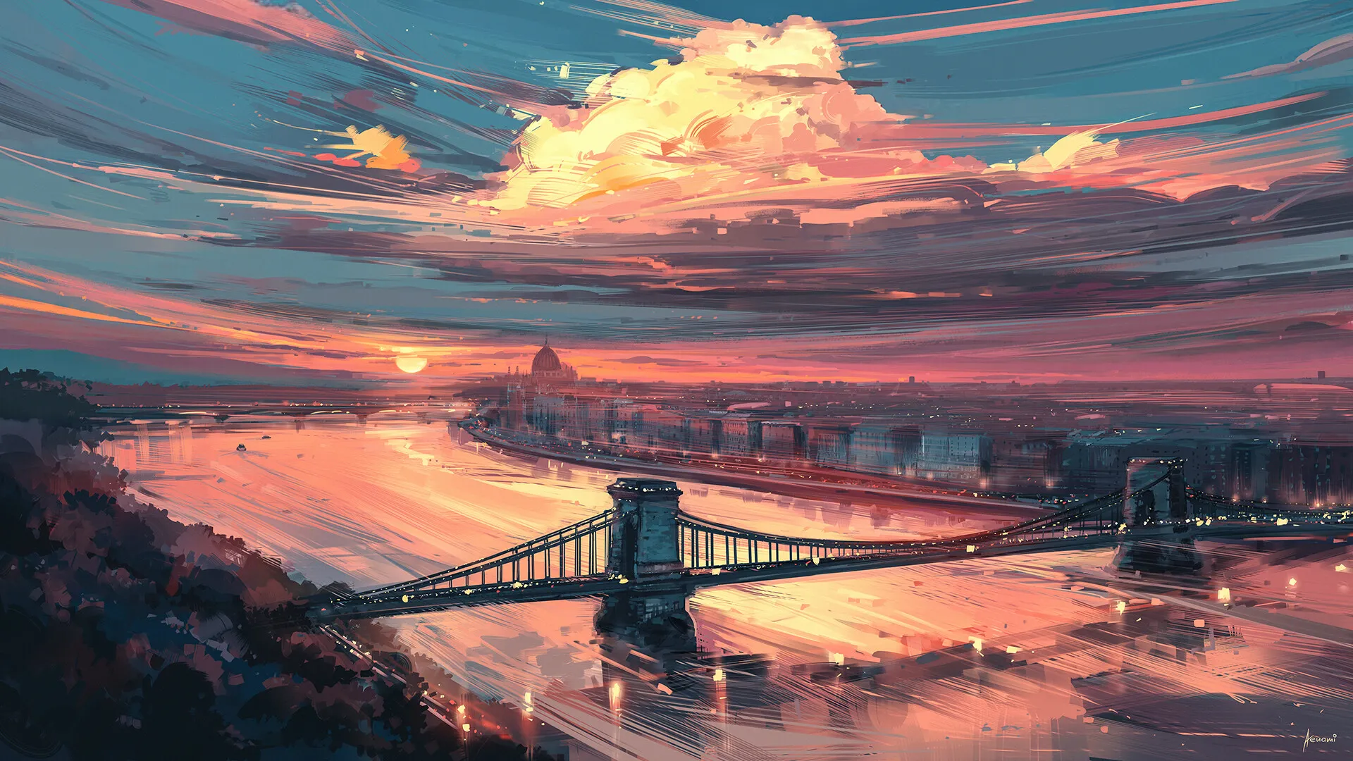An aerial view of Budapest, Hungary